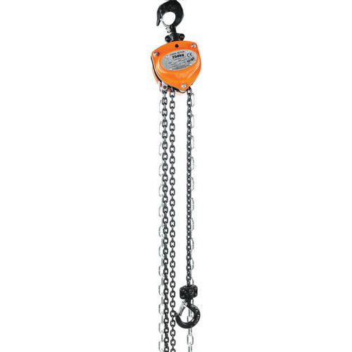 Guincho manual – capacidade de 250 e 1000 kg – Manutan Expert