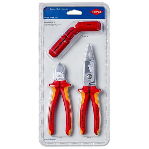 Conjunto de 3 ferramentas de eletricista – Knipex