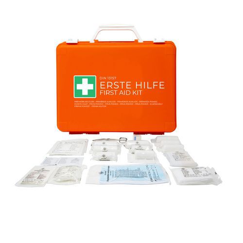 Caixa de primeiros-socorros laranja Medic 1 – DIN 13157 Caixa de primeiros-socorros laranja Medic 1 – DIN 13157