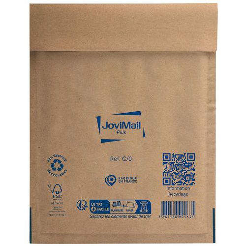 Envelope reforçado com plástico de bolhas