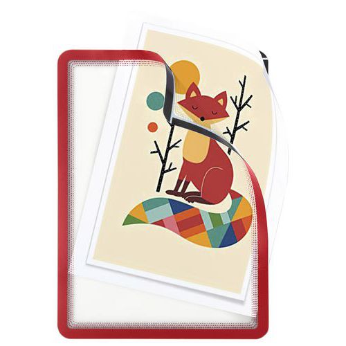 Quadro de exposição com bolsa adesiva Magneto A3