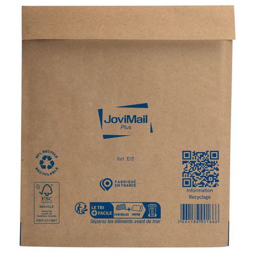 Envelope reforçado com plástico de bolhas