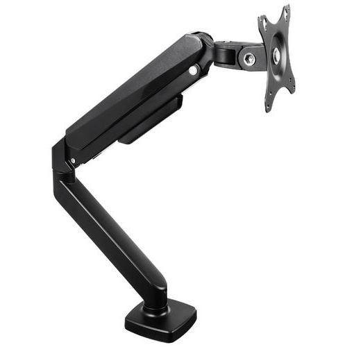 Braço de suporte simples articulado ergonómico em preto para ecrã – Manutan Expert Braço de suporte simples articulado ergonómico em preto para ecrã – Manutan Expert