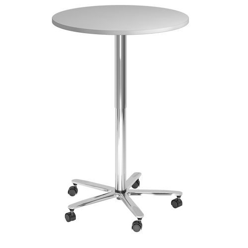 Mesa de reuniões redonda regulável em altura – 80 cm - Hammerbacher