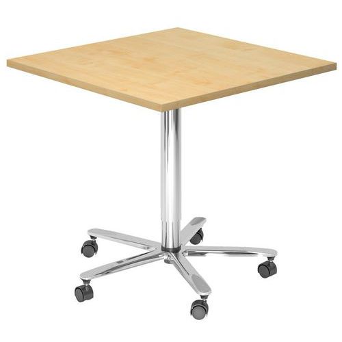 Mesa de reuniões quadrada 80x80 cm regulável em altura - Hammerbacher