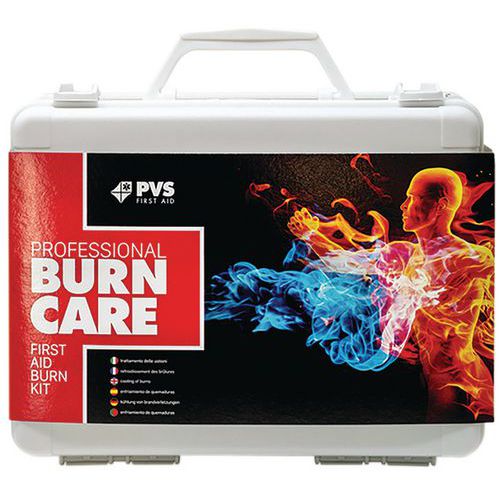 Caixa de primeiros-socorros especial para queimaduras – kit pro – PVS