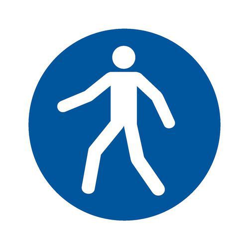 Painel – Passagem de peões obrigatória – PVC – Manutan Expert