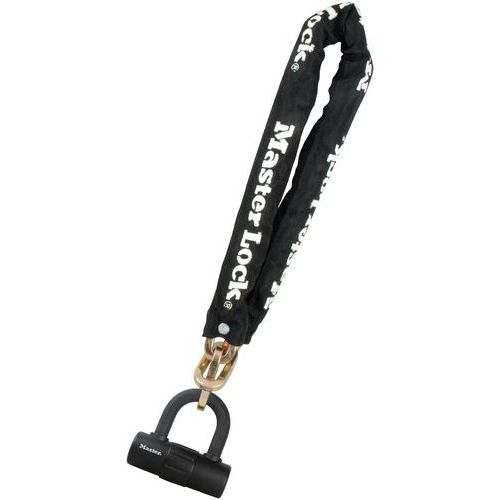 Corrente e mini-cadeado em U com chaves - Master Lock