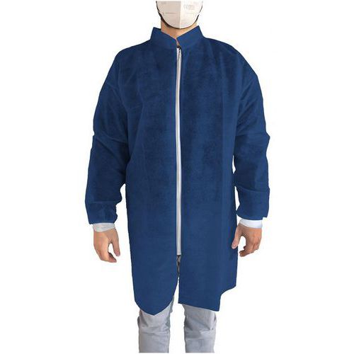 Bata descartável XXL azul em PP – OneProtek Bata descartável XXL azul em PP – OneProtek