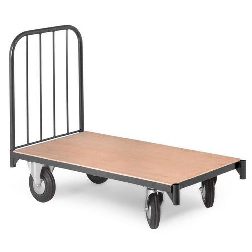 Carro de plataformas preto – capacidade de carga de 400 kg – Manorga