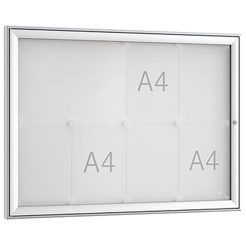 Vitrina de exposição com porta rebatível FSK – de parede – alumínio – WSM