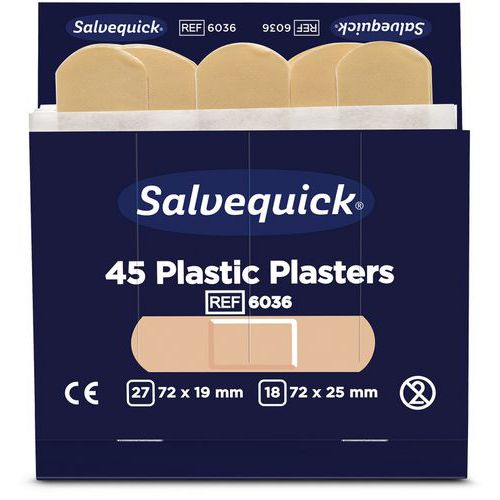 Recarga de 270 pensos em plástico – Salvequick