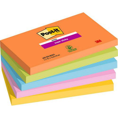 Notas Post-it Super Sticky – Boost
