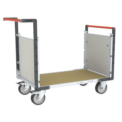 Carro modular em PP com 2 espaldares alveolar – capacidade de 500 kg – FIMM
