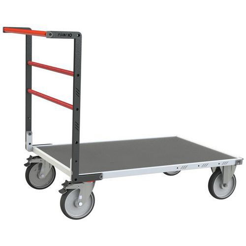 Carro com espaldar fixo, plataforma em MDF e tapete em borracha – FIMM Carro com espaldar fixo, plataforma em MDF e tapete em borracha – FIMM