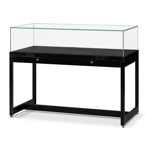 Vitrina de exposição tipo mesa com pés – 120 x 60 x 92 cm – Sarazino