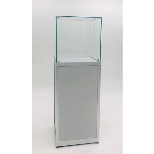 Vitrina de exposição com campânula e base – 50 x 50 x 150 cm – Sarazino Vitrines