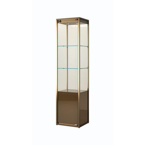 Vitrina de exposição com arrumação – 45 x 45 x 190 cm – Sarazino Vitrines