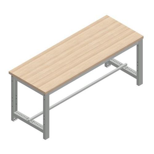 Bancada de trabalho simples em contraplacado – 800 kg – Manutan Expert Bancada de trabalho simples em contraplacado – 800 kg – Manutan Expert