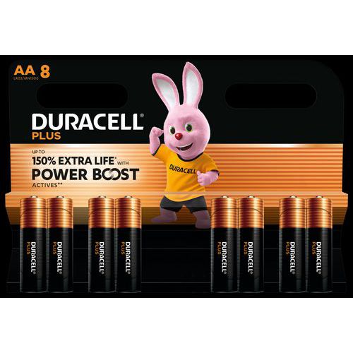 Pilha alcalina AA Plus Powerboost – 8 unidades – Duracell Pilha alcalina AA Plus Powerboost – 8 unidades – Duracell