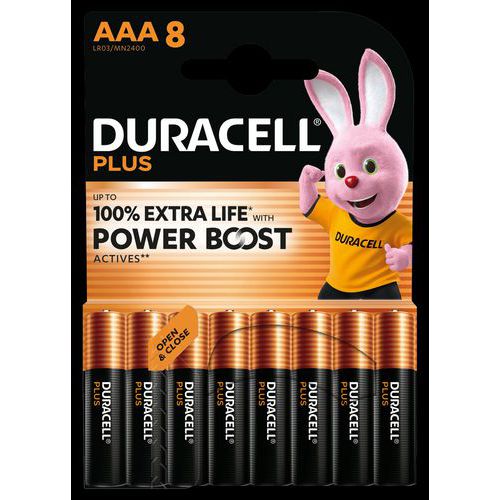 Pilha alcalina AAA Plus Powerboost – 8 unidades – Duracell Pilha alcalina AAA Plus Powerboost – 8 unidades – Duracell