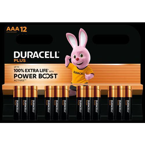 Pilha alcalina AAA Plus Powerboost – 12 unidades – Duracell Pilha alcalina AAA Plus Powerboost – 12 unidades – Duracell