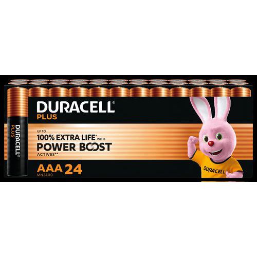 Pilha alcalina AAA Plus Powerboost – 24 unidades – Duracell Pilha alcalina AAA Plus Powerboost – 24 unidades – Duracell