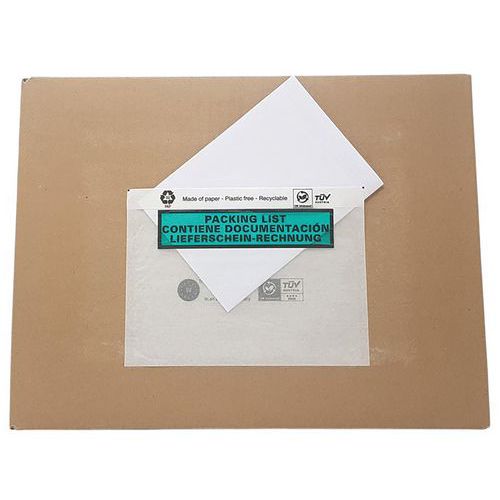 Envelopes de papel transparente 3 idiomas – PAC LIST