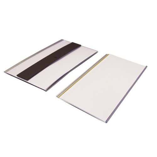 Porta-etiquetas adesivo ou magnético – extragrande – 125 mm