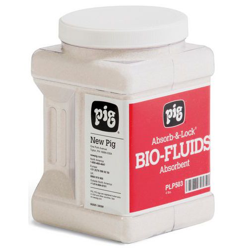 Absorvente PIG® Absorb-&-Lock® para fluidos biológicos – Pig