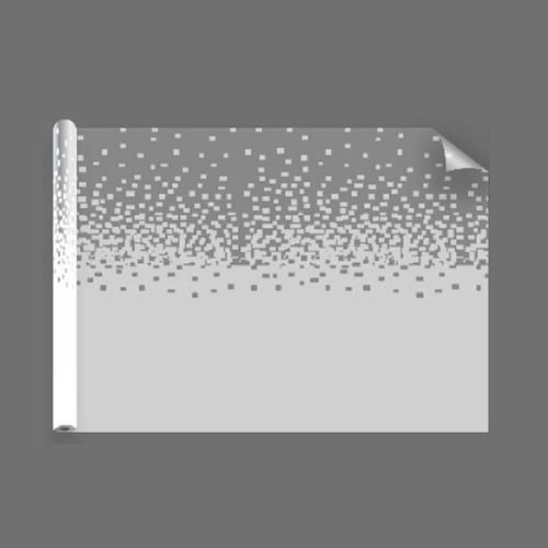 Película decorativa fosca com padrão de pixéis degressivos – Luminis