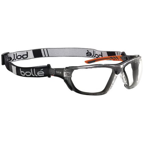 Óculos de proteção incolores Ness+ espuma e fita – Bollé safety