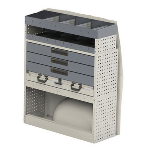 Armário de alumínio de veículo comercial para carrinha – HABRIAL Manutention