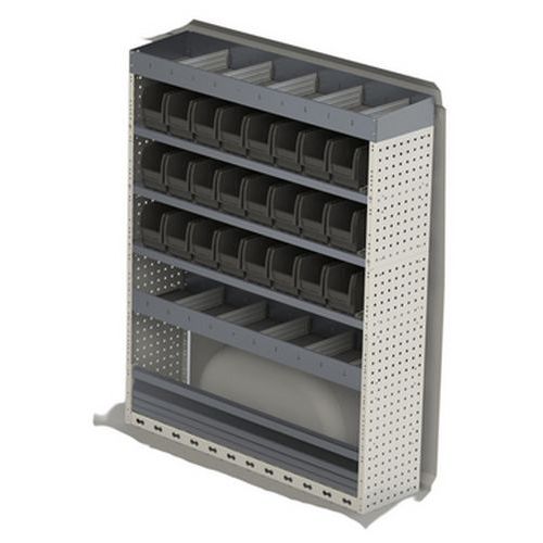 Armário de alumínio de veículo comercial para furgão – HABRIAL Manutention