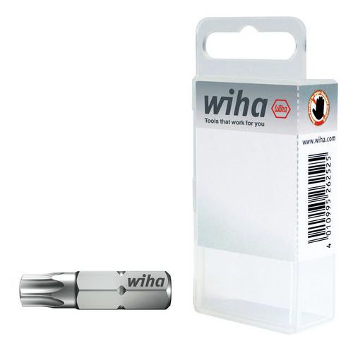 Caixa de 10 brocas padrão TORX® 25 mm T40 – Wiha