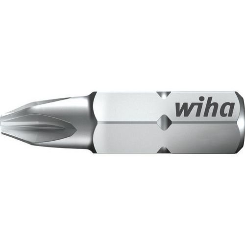 Caixa de 20 brocas padrão Pozidriv 25 mm PZ2 – Wiha
