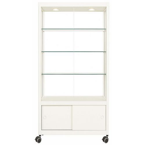 Vitrina de exposição com arrumação – com rodízios – 95 x 50 x 200 cm – Sarazino