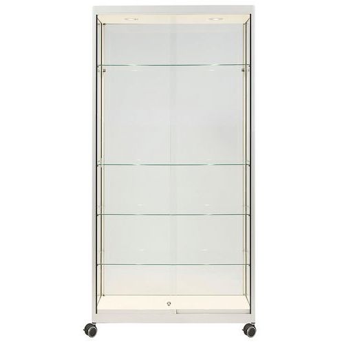 Vitrina de exposição alta com rodízios – 95 x 50 x200 cm – Sarazino Vitrines