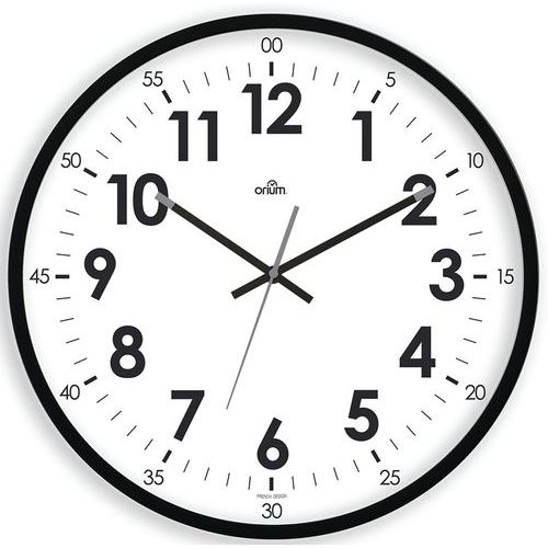 Relógio de quartzo silencioso Oris de Ø40 cm preto – Orium Relógio de quartzo silencioso Oris de Ø40 cm preto – Orium