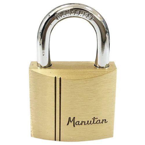 Cadeado de segurança com chave em latão - Manutan Expert