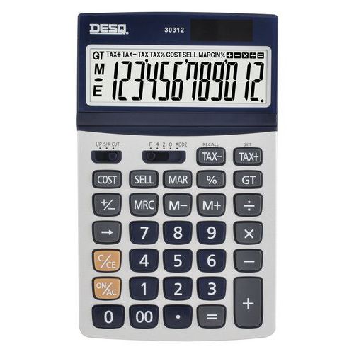 Calculadora grande Desq Business Classy metálica 30312 – Desq