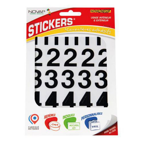 Algarismo autocolante para sinalética personalizada - Altura 30 mm Algarismo autocolante para sinalética personalizada - Altura 30 mm