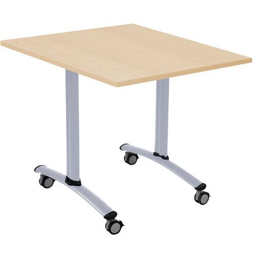 Mesa quadrada Axe com tampo estratificado – Manutan Expert