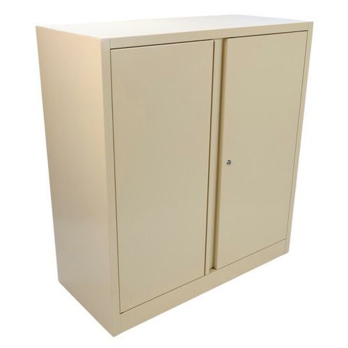 Armário monobloco com porta rebatível, compacto – altura 100 cm – Manutan Expert Armário monobloco com porta rebatível, compacto – altura 100 cm – Manutan Expert