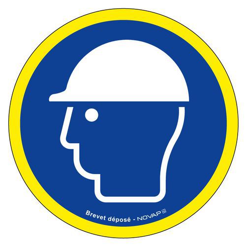 Painel de alta visibilidade – Uso obrigatório de capacete – 30 cm – Novap