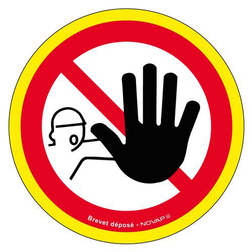 Painel de alta visibilidade – Proibido ultrapassar o sinal – 30 cm – Novap