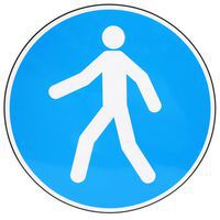 Painel de obrigação – Passagem de peões obrigatória – adesivo