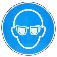 Painel de obrigação – Óculos de proteção obrigatórios – adesivo