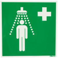 Painel fotoluminescente - Duche de segurança - Rígido
