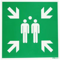 Painel fotoluminescente - Ponto de encontro - Rígido